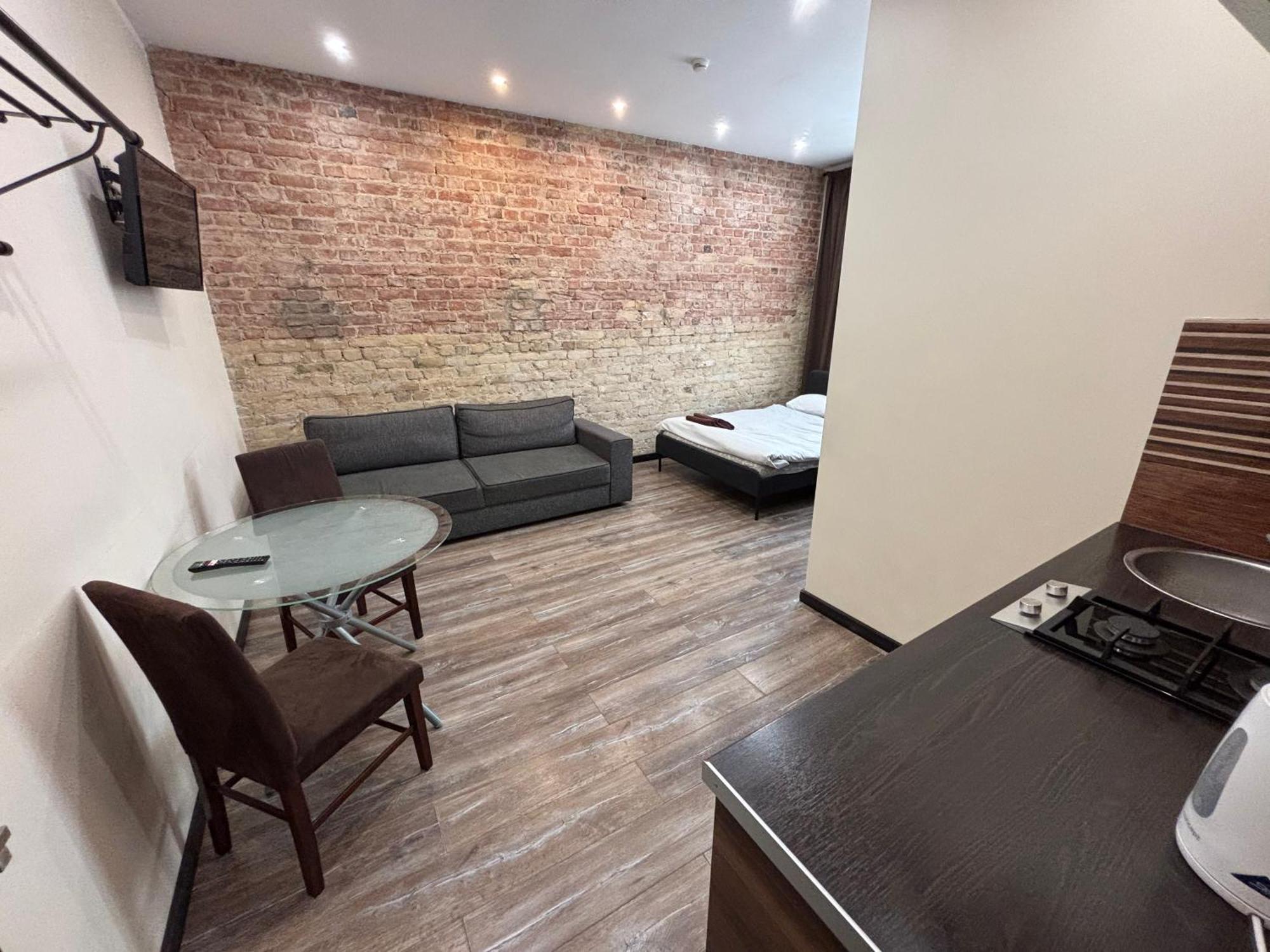 里加公寓式酒店 外观 照片 A studio apartment in Moscow, Russia