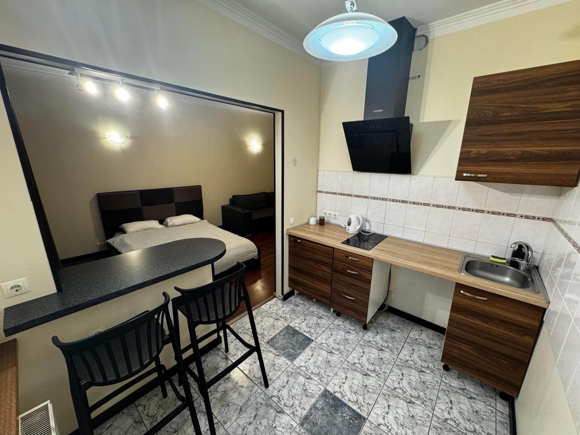 里加公寓式酒店 外观 照片 A typical studio apartment