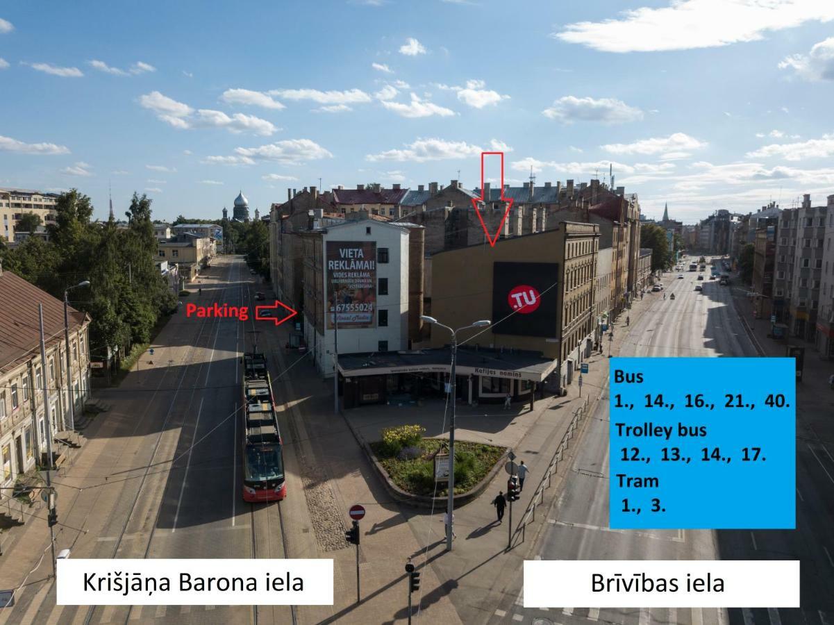 里加公寓式酒店 外观 照片 Location of the bus stop